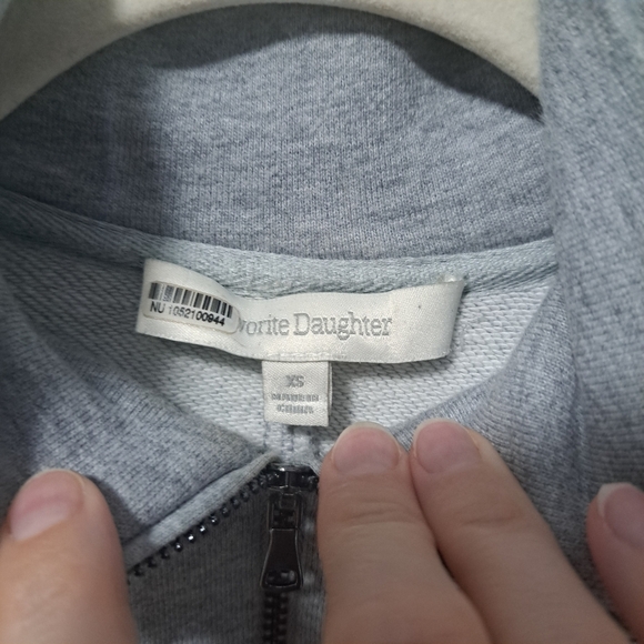 Favorite Daughter Coaches Half Zip Grey XS - Picture 8 of 9